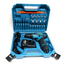 Trapano Avvitatore a Batteria litio + 24 accessori In Valigetta 18 V 2 batterie