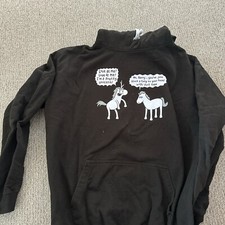 Felpa con cappuccio unicorno