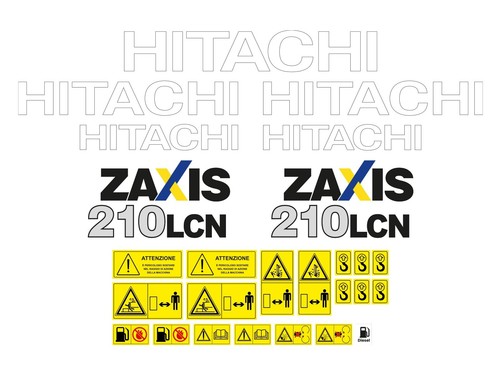Kit adesivi escavatore hitachi - kit,
