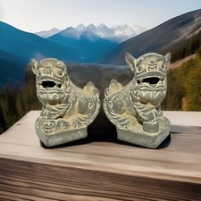  Lotto di 2 statuine cinesi Fu