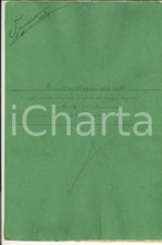 Aprile 1881 SIENA Tenuta VOLTE Straccetto Giuseppe CAPPELLI mezzadro 20 pp.