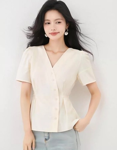 Blusa estiva albicocca con - estiva,