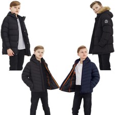 GIACCA IMBOTTITA RAGAZZO PUFFER PUFFA CALDO INVERNO TRAPUNTATO A BOLLA CAPPOTTO SCOLASTICO