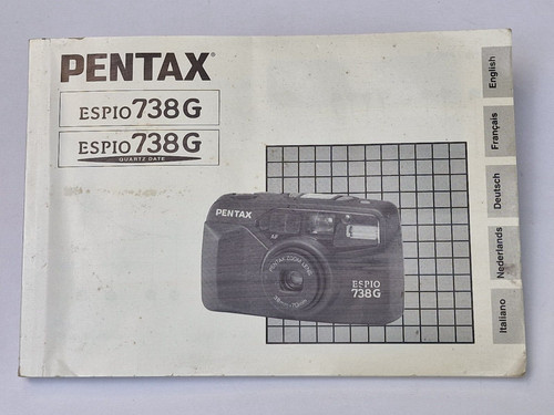 Pentax espio 738g - pentax, manuale