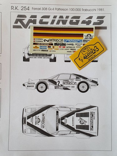 Ferrari 308 4 rally - 1/43,