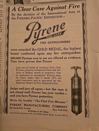 Estintore pirene 1915 medaglia - pirene,