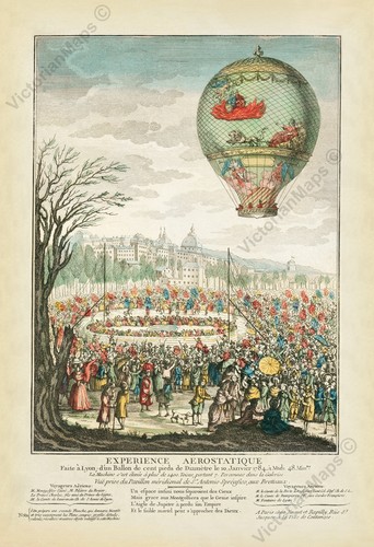 Stampa antica palloncino aria - antica,