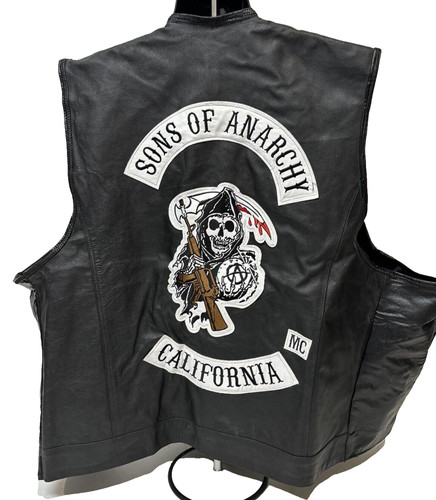 Gilet sons anarchy uomo 7xl - gilet, of
