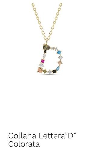 Collana con lettera iniziale - collana, iniziale 