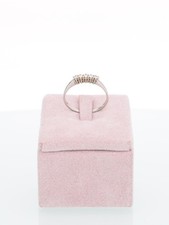 Anello veretta in Oro Bianco 18kt con 5 Brillanti