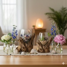 Legno di radica con vetro