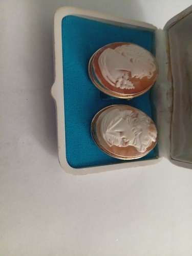 Coppia cammei spilla - di,
