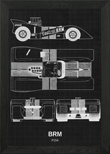 BRM P154 Poster arte da parete