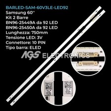 KIT 2 BARRE STRIP 92 LED TV