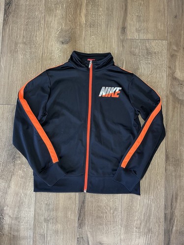 Felpa nike nera con zip - con,