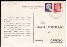 MODENA (869) - CAVEZZO A Banca Popolare da Cassa Risparmio di Carpi - FG/Vg 1945