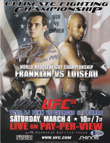 Rich franklin penn firmato - bj,