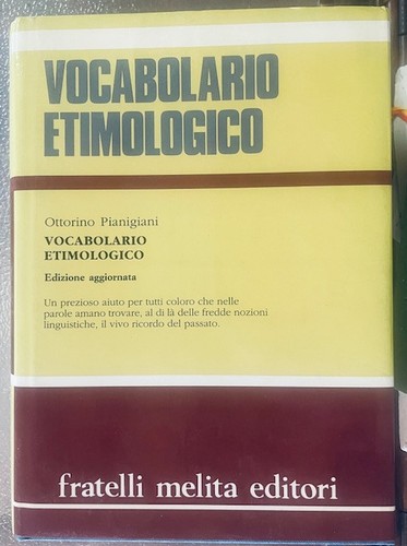 Vocabolario etimologico della - etimologico,