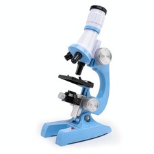 Microscopio HD 1200x per bambini azzurro giocattolo educativo