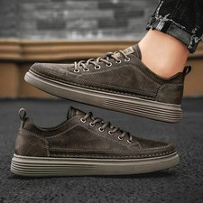 Sneakers uomo casual in pelle