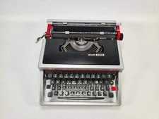 Olivetti Dora / Lettera 31 Silver & Black Typewriter, Manual, Vintage, QWERTY, R