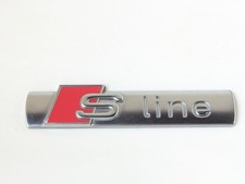 AUDI S LINE 8N0853601A LOGO SIGLA EMBLEMA FREGIO STEMMA SCRITTA BADGE TARGA NOME