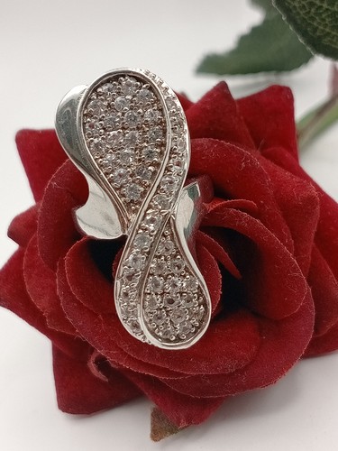 Anello argento 925 rodiato