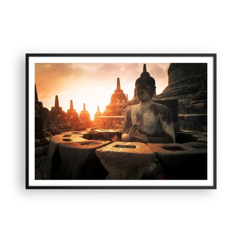 Poster 100x70cm buddha fede - poster,