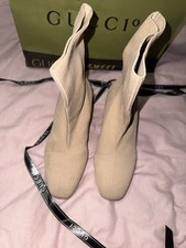  Stivali classici corti da donna tomaia in lana di pecora premium scamosciata, UK 3,5