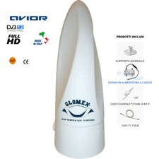 GLOMEX AVIOR VT300 Antenna TV Omnidirezionale DVB e RADIO FM BARCA CAMPER