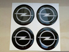 TUNING KIT ADESIVO STICKERS NERO 3D X 4 PZ 50 mm OPEL ASTRA CORSA OPC INSIGNIA