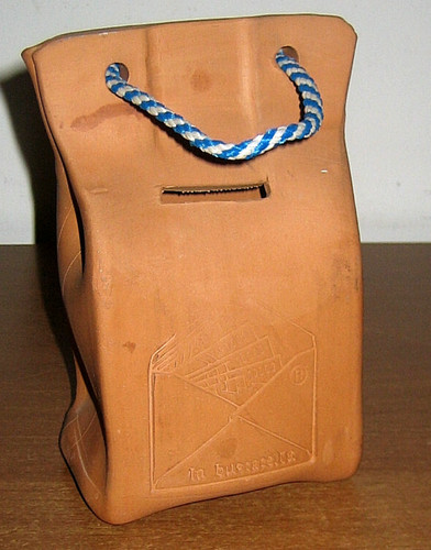 Salvadanaio bustarella in - salvadanaio,