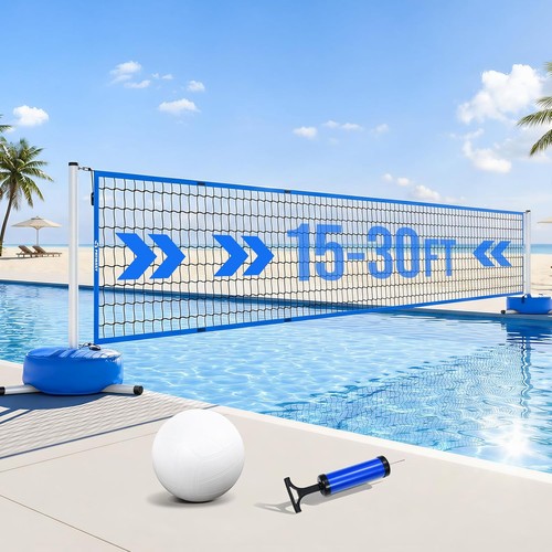 Set rete pallavolo piscina - set,