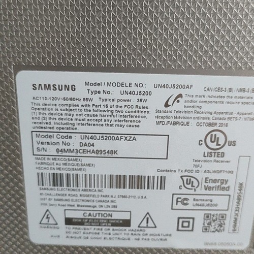 Samsung un40j5200 led flat - samsung, 40"