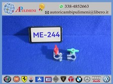 COPPIA MORSETTO BATTERIA A FARFALLA AUTO EPOCA