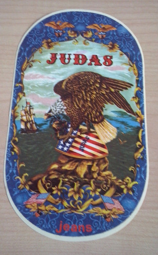 Judas jeans adesivo - judas,
