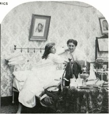 Fumetto Night Time "L'ultimo a letto spegne la luce" Stereoview 11-52