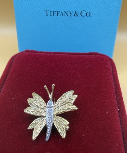 Spilla farfalla diamantata