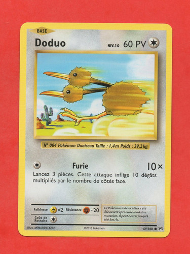 Pokémon 108 doduo - n°, 69/108