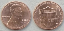 USA 1 centesimo Lincoln 2024 D