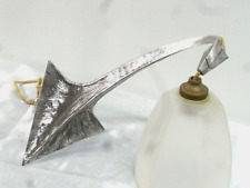 🇫🇷 ANTIQUE APPLIQUE MURALE TETE DRAGON SERPENT FER FORGE ART DECO LAMPE TULIPE