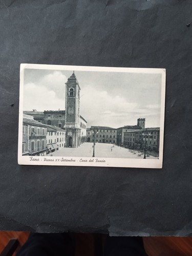Cartolina fano piazza xx - fano, (pu).
