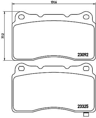 Brembo p54039 kit pastiglie - kit,