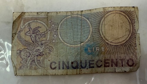 Banconota 500 lire carta - 500,