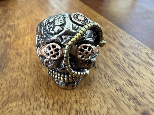 Anello biker steampunk
