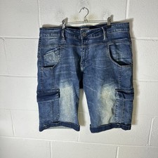 883 Police Shorts Uomo W36 Blu