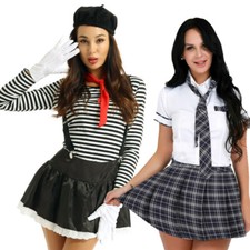  Women Clown Mime School Girl