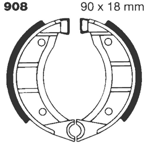 Ebc 908 ganasce freno - ebc,