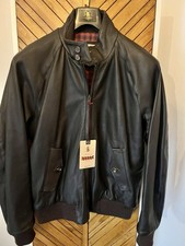 Baracuta G9 Leather Jacket - Marrone Scuro - Taglia 52 (L) - Nuovo con etichette