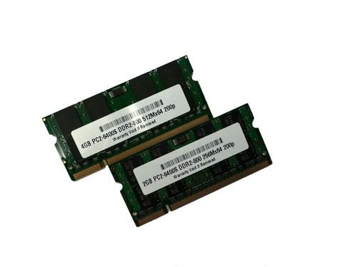 Memoria sodimm 6gb - (4gb, 2gb)